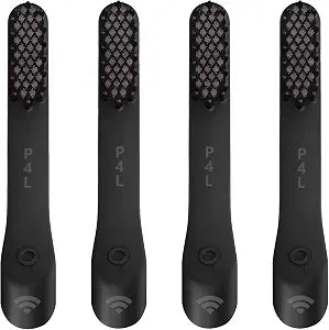 4-Pack Black Replacement Heads Fit for Quip Toothbrush Handle