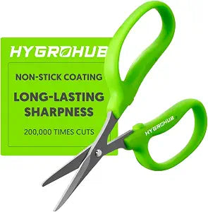 Garden Scissors, 6-in Sharp Pruning Shears for Precise Cutting, Non-Stick