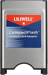 CompactFlash to PCMCIA Ata Adapter, Type I Card Reader, 8.5 x 5.3 x 0.3cm, 30g, Black/Silver, for Laptop, PC