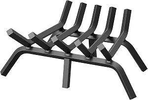 Jusgym Fireplace Grate 17 Inch with 6 Support Legs