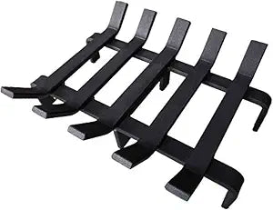 Fireplace Log Grate Heavy Duty Solid Steel Fire Place Wood Stove Firewood Holder 13 x 10 x 4 Inch