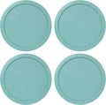 Replacement Lid for Pyrex 7.5" (7 Cup) Storage Plastic Cover Bowl 7402-PC Turqoise (4-Pack)