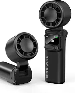 Portable Handheld Turbo Fan, 199 Stepless Speeds, 4000mAh USB Rechargeable