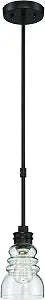 Litex MPC46-OSB Mini Pendant Ceiling Light, 6" x 6" x 28.5", Bronze Finish
