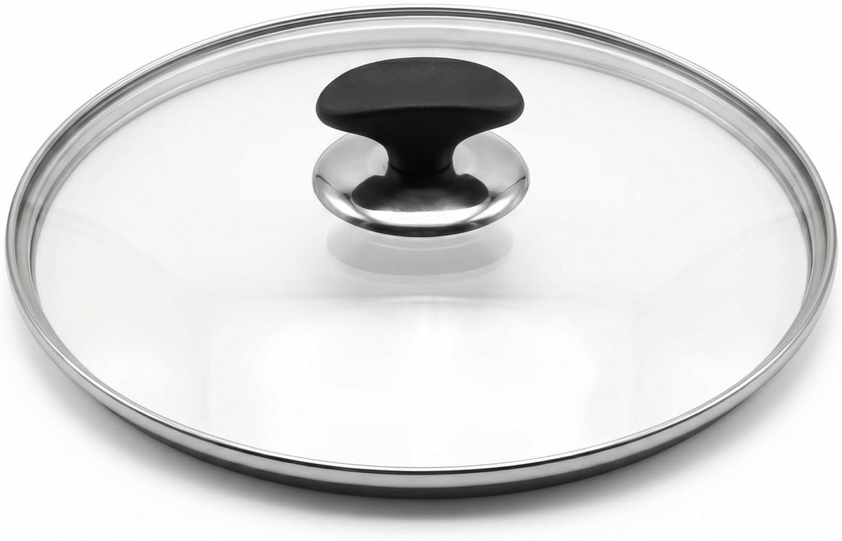 11" Tempered Glass Lid Fits 11" Pans/Skillets, Anti-Scald Handle, Vented