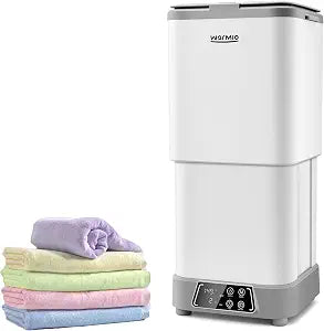 30L Towel Warmer,Large Luxury Towel Warmers, Hot Towel Warmer with Dryer, Adjustable Heating Time Setting, Fragrance Disc,12h Delay Time,Towel Warmers for Bathroom,Spa Home (White-Grey)