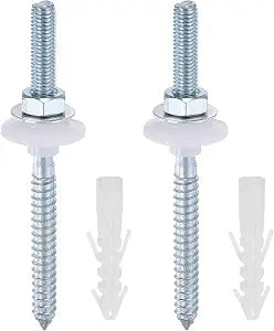 uxcell Basin Mounting Screws and Bolts Kit, Heavy Duty Bathroom Basin Sink Wall Mounting Hardware Kit Self-Tapping Screws Bolts & Washers for Wall Mounted Basins Sink Installation