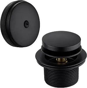 BESTILL Tip-Toe Bathtub Drain Bath Tub Trim Set Conversion Kit with Overflow Faceplate, Matte Black