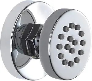 Brass Adjustable Round Massage Spa Body Jet Side Sprayer for Bathroom Shower, Chrome Finish 2 inches