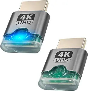 2 Pack HDMI Dummy Plug 4K@60Hz 2K@60Hz 1080P@120Hz