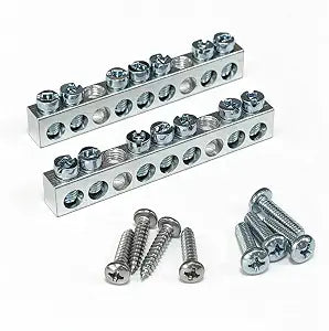 PK7GTACP 7 Terminal Ground Bar Kit for Square D Electrical Panels 2-Pack
