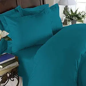 Elegant Comfort 3 Piece 1500 Premier Luxury Ultra Soft Hotel Quality Coziest Duvet Cover Set, King/California King, Teal Blue
