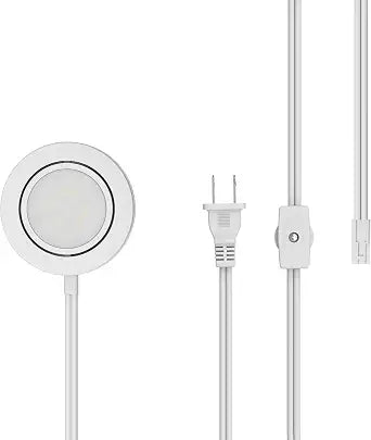 GETINLIGHT 2.75-Inch LED Puck Light, 1-Pack, 2700K, White