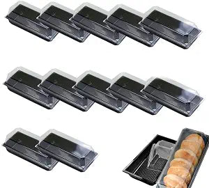 Hewnda 50 Pack Sushi Containers With Lid,Small Pastry Container