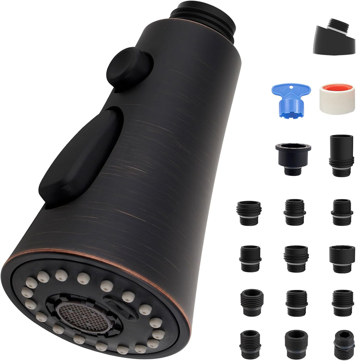Universal Kitchen Sink Faucet Sprayer Head Nozzle 3-Mode, Oil Rubbed Bronze
