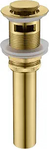 SUMERAIN Brass Pop Up Drain Stopper for Bathroom Sink
