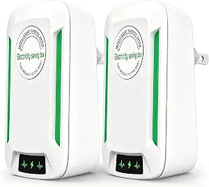 Stopwatt Smart Voltage Regulator Adapter with Built-in Circuit Protection  90V-250V US Wall Plug for Home & Office - 2 Pack