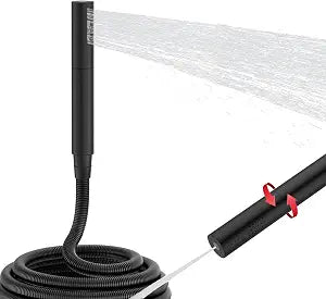 AYIVG Matte Black Finish Round Brass 2 In 1 Function High Pressure Handheld Shower Head Sprayer Hand Shower Wand with 59 Inch Hose For Bathroom Shower System
