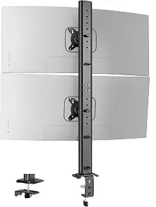 Pegzone Vertical Dual Monitor Mount for 1734 Inch Screens, 33 lbs per Arm