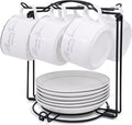 Coffee Cup Holder,Foldable Metal Tea Cup Holder for Cup,Saucers & Spoons