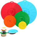 Silicone Lids for Bowl 5 Pack, Reusable Microwave Splatter Cover