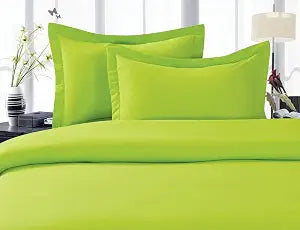 Elegant Comfort 1500 Premier Hotel Quality Super Soft Wrinkle Free 4 pc Sheet Set, Deep Pocket, Full Lime-Green