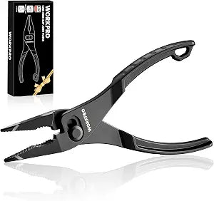 WORKPRO 4.5 Inch Long Nose Slip Joint Pliers, Small Pliers for Tight Spaces