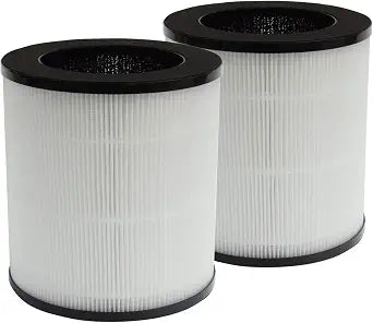 PUREBURG Replacement Filter Compatible with AZEUS C8 KJ120G-C10, Mooka C10 Air Purifier, H13 True HEPA and Activated Carbon Multi-Layer Filtration, Pack of 2