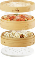 8" Bamboo Steamer Basket - Delicious Home Cooked Meals, Authentic Flavor