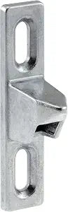 Prime-Line MP2082 Sliding Door 1/2 In. Wide Keeper with Chrome Plated Diecast, 2 Count (Pack of 1)