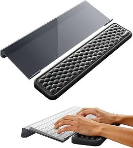 Vaydeer Keyboard Stand with Wrist Rest Set, Acrylic Keyboard Riser for Desk