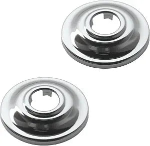 AT2199 Shower Arm Flange Replacement for Universal Standard Moen Shower Arms, 2-Pack Chrome Stainless Steel Bathroom Escutcheon Shower Fixture Accessories