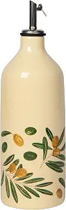 Now Designs Olive Oil Cruet - Elegant Glass Dispenser for Kitchen and Dining