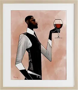 Toast Cheers Dining Room, 13 x 16 Inch Framed Print Under Glass