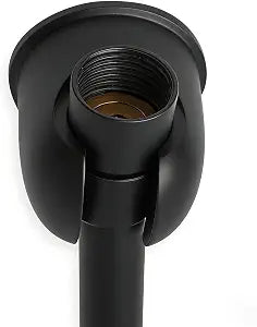 Hand held Shower Wand Holder - All Metal- 2 Ways Installation - Bathroom Wall mounted for Permanent Fixture, Minimal Shower bracket Holder - Matte Black
