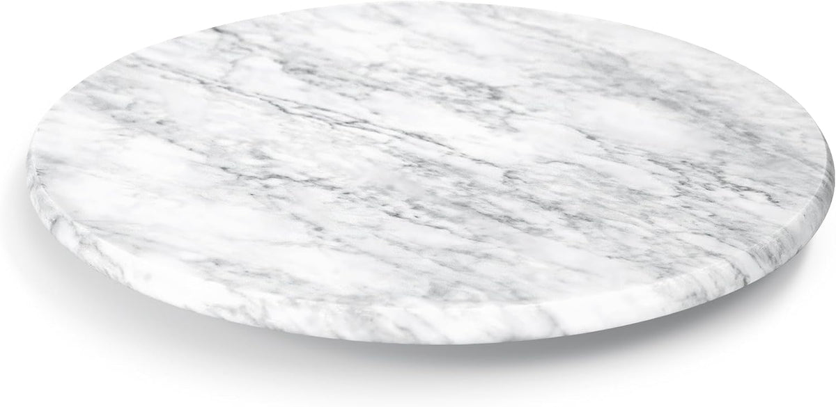 Marble Lazy Susan, 12" Lazy Susan Board with Silent Rotating
