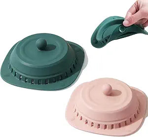 Silicone Drain Cover & Protector, 2 Pack Hair Catcher with Suction Cups