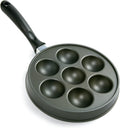 Norpro Nonstick Stuffed Pancake Pan, Munk/Aebleskiver/Ebelskiver 16.5â€³ x 9â€³ x 1.25â€³ Black