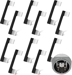 12Pcs 200 Amp Meter Socket Jumper Assembly Bypass Jumper Bus Electrical Meter Base Jumper Link Standard 2-1/4'' Handles Strong Insulation for Testing Maintaining Circuit Security Hot Checking