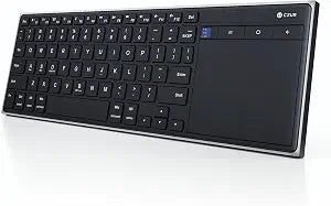 CZUR K5S Bluetooth Keyboard with Touchpad, Wireless & Wired Keyboard