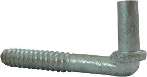 J Bolt Hinge: 5/8" x 6" Long Screw-in lag Bolt Hinge for Chain Link Fence ~ Easy Install, Heavy Duty Screw Hook and Eye Male Hinge ~ Gate Post Side Hinge Bolt ~ Pin Hinge Lag-Bolt.
