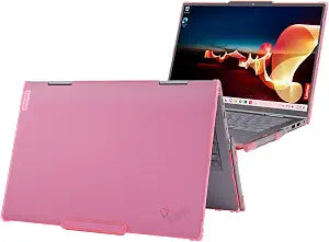 mCover Case Only Compatible for 2024~2025 14" Lenovo ThinkPad X1 2-in-1 (Yoga) Gen 9/10 Series Windows Notebook PC (NOT Working with Other Lenovo Models)- Pink