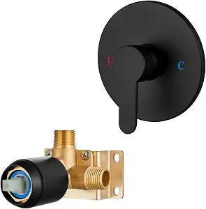 Airuida Single-Function Matte Black Shower Valve Kit