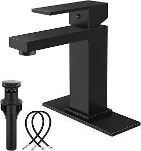 Midanya Bathroom Faucets 1 Hole Single Handle,Matte Black