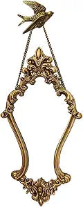Vintage Decor Mirrors for Wall, Hanging Wall Mirror, 19.3" x 7.7 Bird