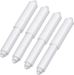 Shappy 4 Pcs Universal Toilet Paper Holder Replacement Rod,White