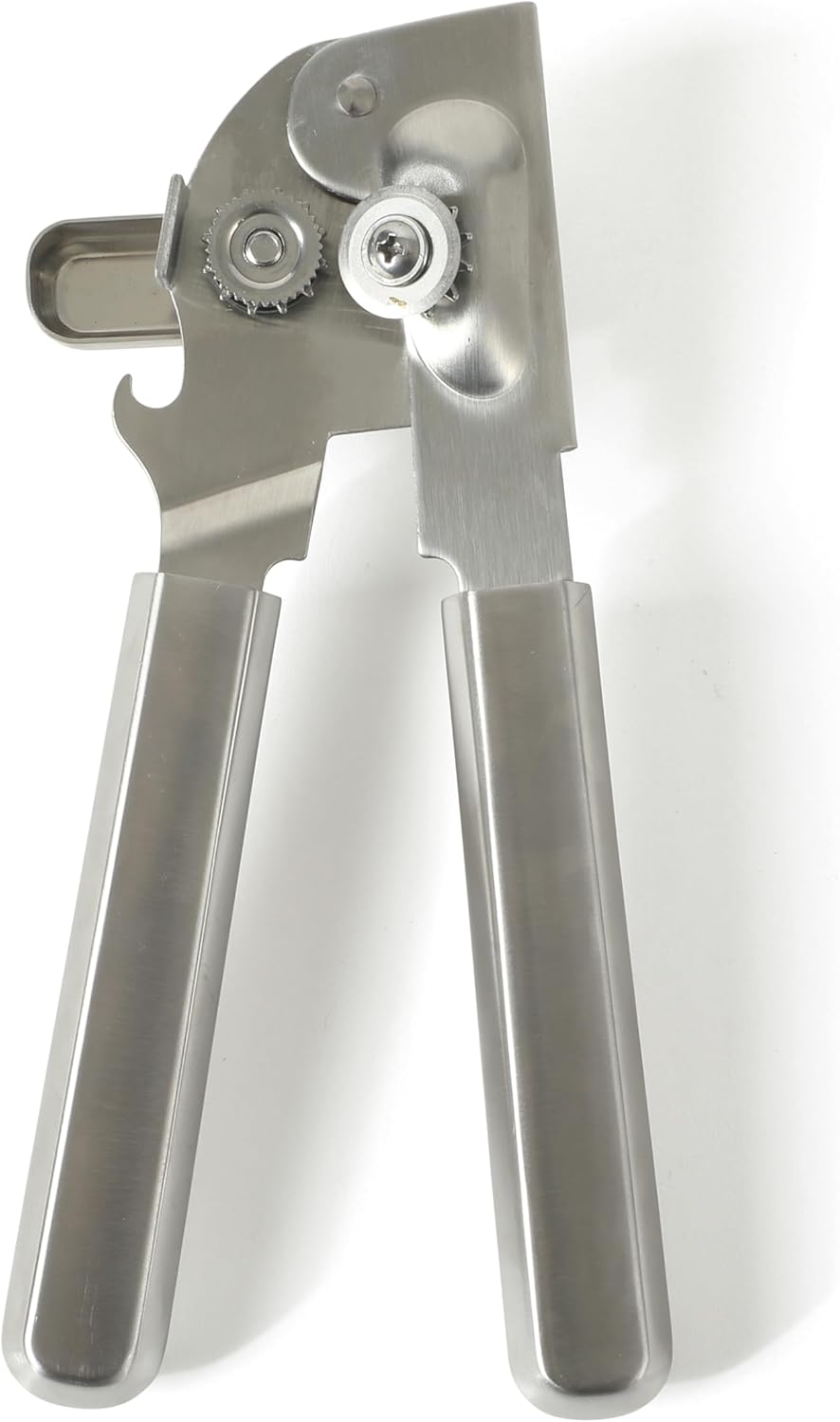 Calphalon Prime Edge Stainless Steel Multifunction Heavy Duty Can Opener and Bottle Opener w/Thermoplastic Rubber Handle - Silver