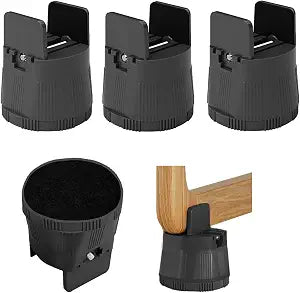 Bed Risers Heavy Duty, 4 Pack Furniture Risers with Adjustable Screw Clamp