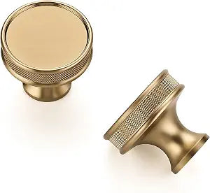 Ravinte Champagne Bronze Cabinet Knobs Round Drawer Knobs 15 Pack