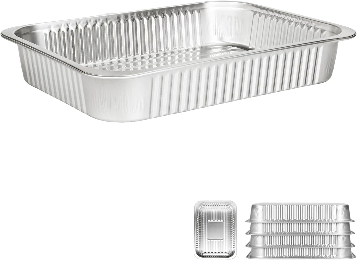 Aluminum Foil Pans, Heavy Duty Disposable Aluminum Baking Pans